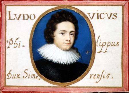 Portrait of Ludwig Philip Duke of Simmeren (1611-55) a Peter Oliver