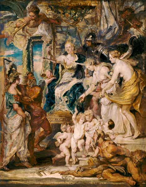 The happy government of the queen outline to the Medici cycle. a Peter Paul Rubens