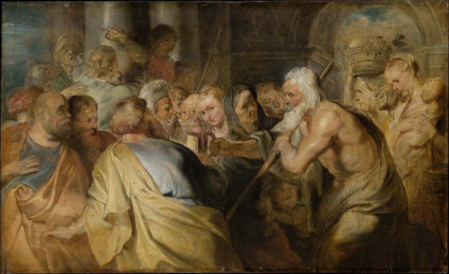 Diogenes Looking for an Honest Man a Peter Paul Rubens