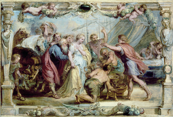 Briseis Given back to Achilles, 1630/1631 a Peter Paul Rubens