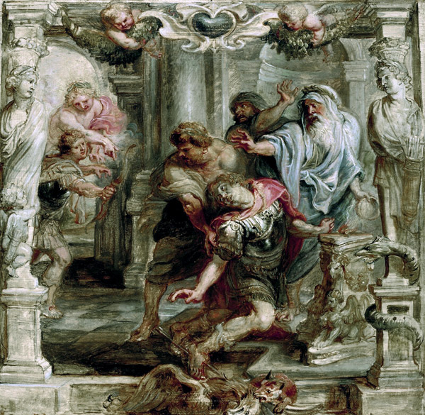 The death of Achilles a Peter Paul Rubens