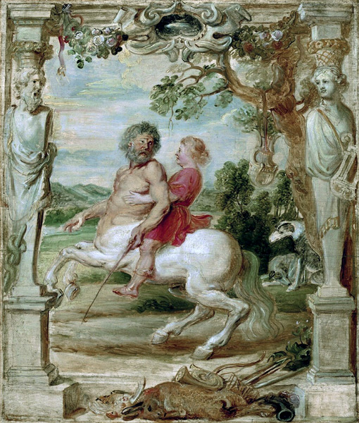 Achilles educated by the centaur Chiron a Peter Paul Rubens