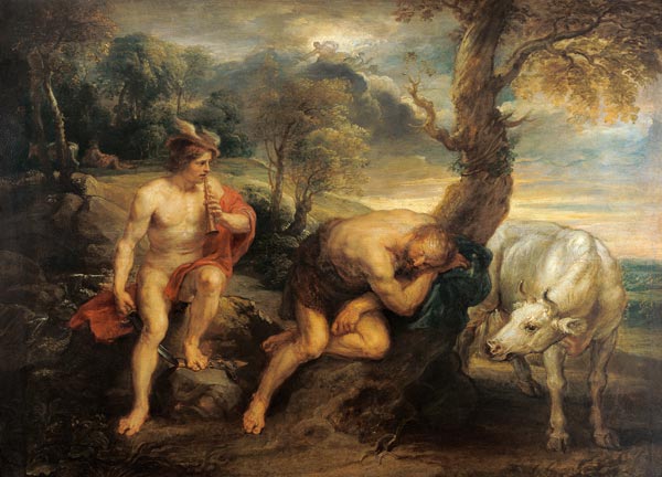 Merkur und Argus a Peter Paul Rubens