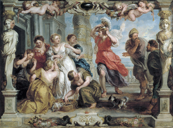 Achilles Discovered by Ulysses Among the Daughters of Lycomedes at Skyros a Peter Paul Rubens