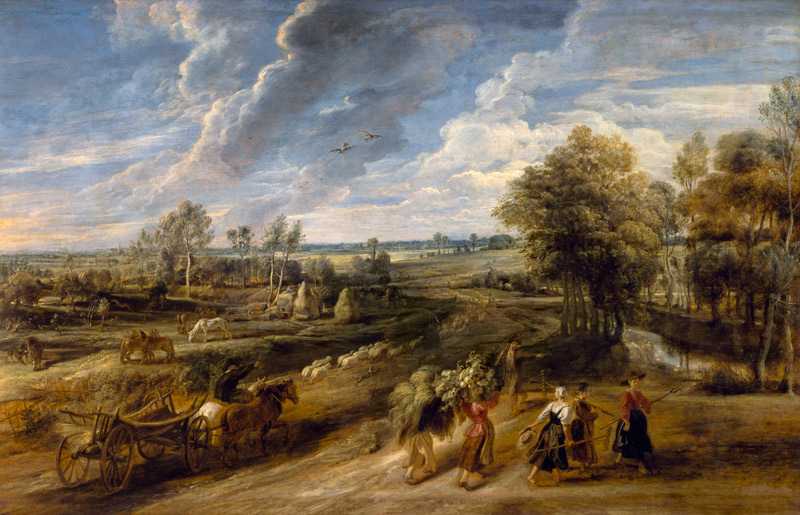 The Return of the Farm Workers from the Fields a Peter Paul Rubens