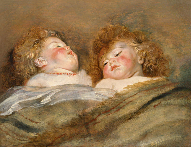 Two Sleeping Children a Peter Paul Rubens