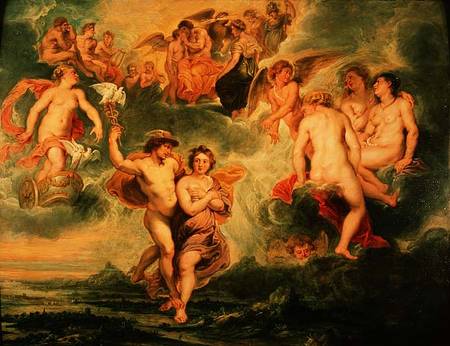 Ascent of Psyche to Olympus a Peter Paul Rubens