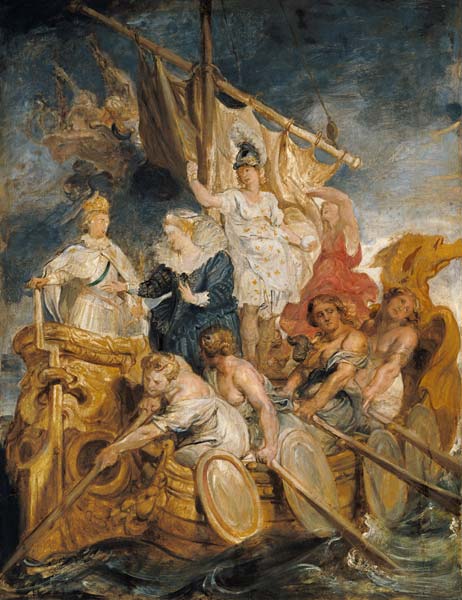 From the Medici cycle: The handing over of the reign to the dauphin (of age- a Peter Paul Rubens