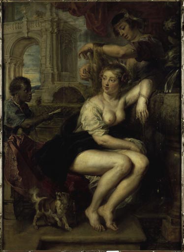 Bathseba am Springbrunnen, den Brief Davids erhaltend a Peter Paul Rubens