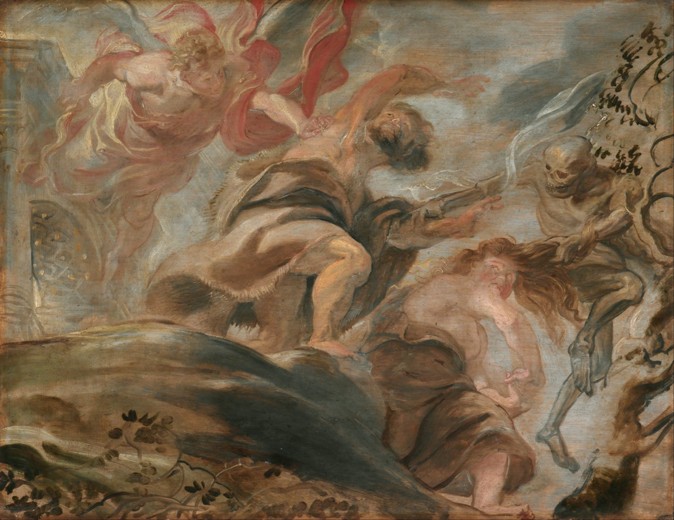 The Expulsion from the Garden of Eden a Peter Paul Rubens