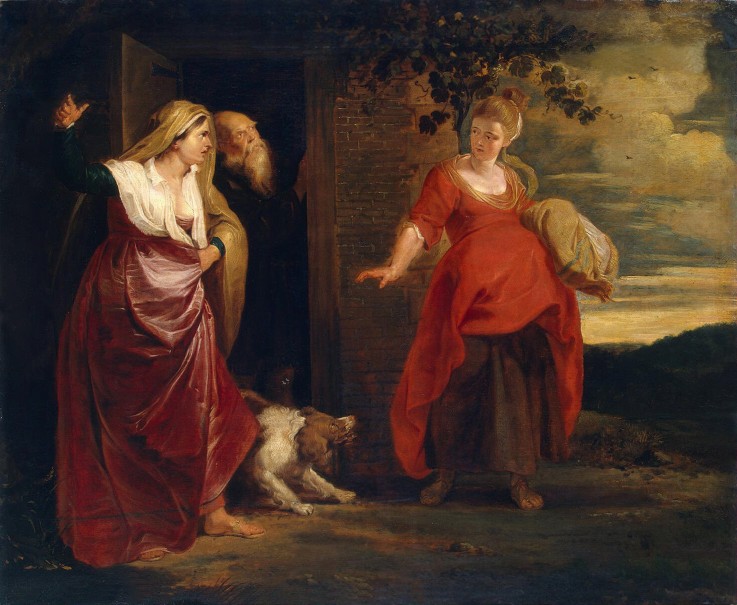 Hagar Leaves the House of Abraham a Peter Paul Rubens