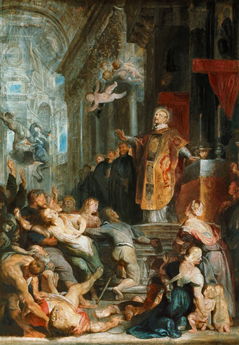 The wonders of the St. Ignatius of Loyola. a Peter Paul Rubens