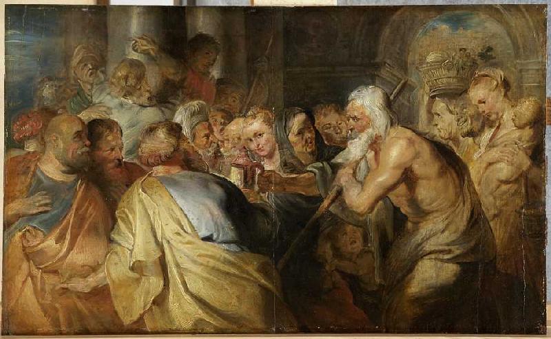 Diogenes sucht Menschen. a Peter Paul Rubens
