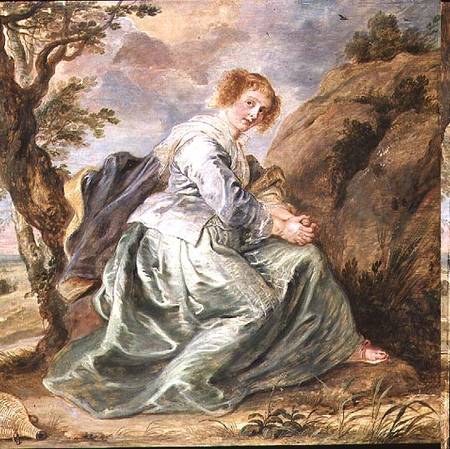 Hagar in the Desert a Peter Paul Rubens