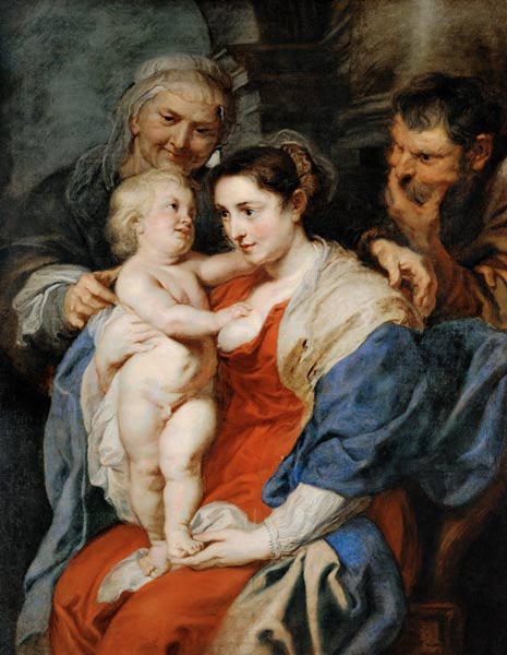 The Holy Family with Saint Anne a Peter Paul Rubens