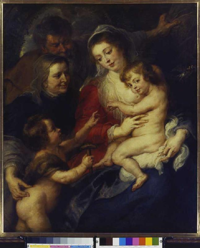 The Holy Family with the St. Elisabeth and the Johannesknaben a Peter Paul Rubens