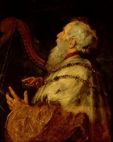 King David, the harp playing. a Peter Paul Rubens