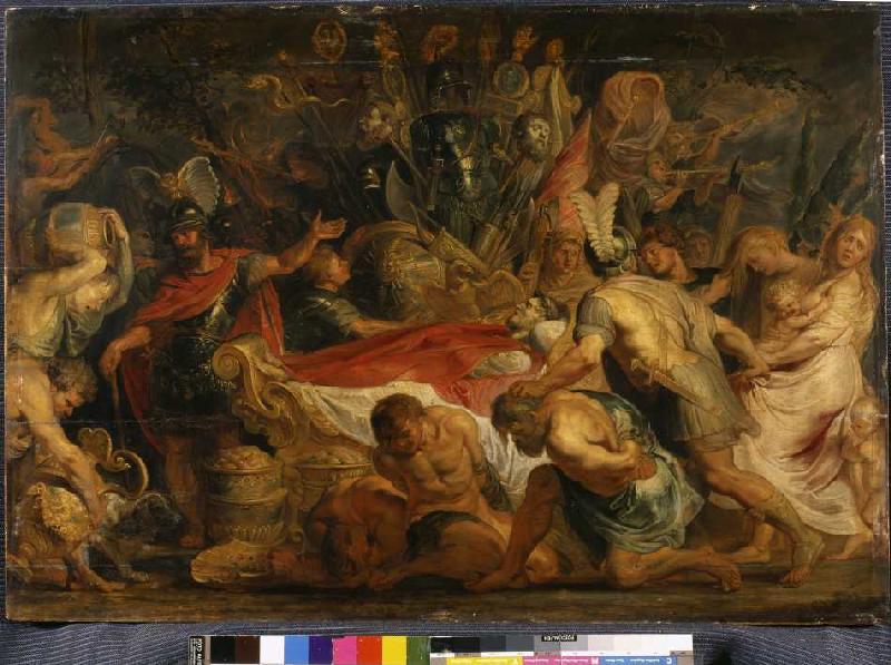 The corpse celebration of the Roman commander Decius mush. a Peter Paul Rubens