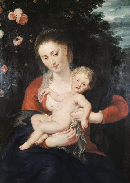 Madonna with forget-me-not / Rubens a Peter Paul Rubens