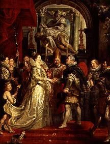 Medici cycle: The wedding by Prokuration, 5,10.1600 a Peter Paul Rubens