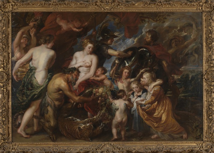 Minerva protects Pax from Mars (Peace and War) a Peter Paul Rubens