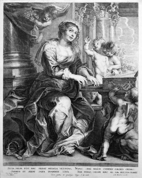 nach Peter Paul Rubens, Heilige Cäcilia a Peter Paul Rubens