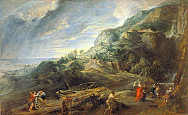 Odysseus auf der Insel Feaci. a Peter Paul Rubens