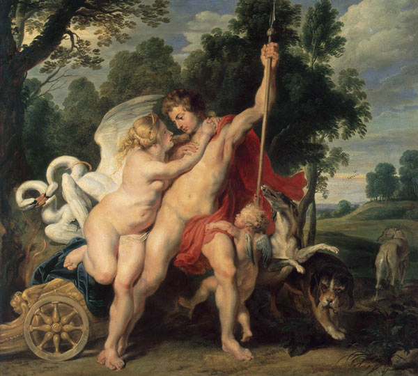 Venus and Adonis a Peter Paul Rubens