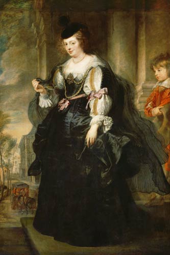 Portrait of the Helene Fourment, stationary. a Peter Paul Rubens