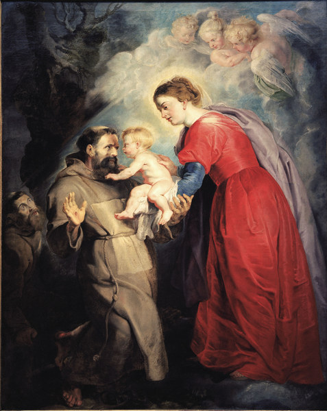 P.P.Rubens, Hl.Franziskus empf.Jesuskind a Peter Paul Rubens