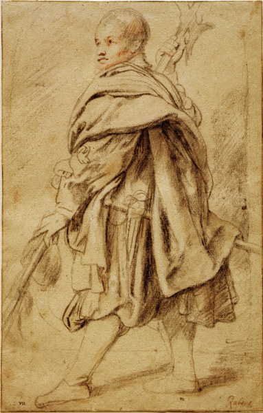 P.P.Rubens, Studie eines Hellebardiers a Peter Paul Rubens