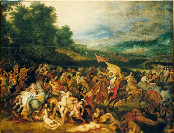 Rubens / Battle of the Amazons a Peter Paul Rubens