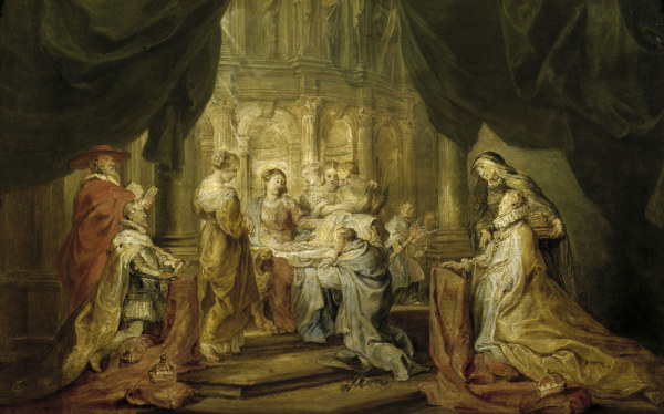 Rubens, Hl.Ildefonso empfängt Meßgewand a Peter Paul Rubens