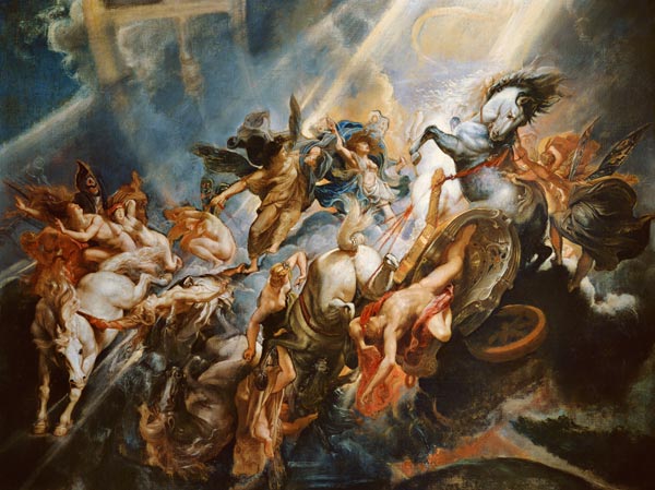 The Fall of Phaeton c.1604-08 (oil on canvas) a Peter Paul Rubens