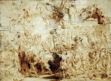 Triumphant Entry of Henri IV (1553-1610) into Paris a Peter Paul Rubens