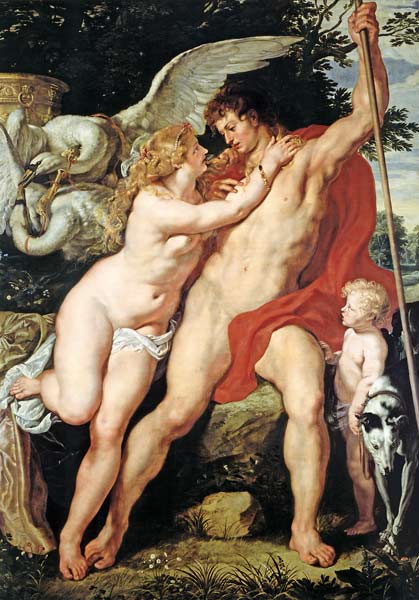Rubens / Venus and Adonis a Peter Paul Rubens