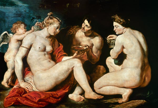Venus, Cupid, Bacchus and Ceres a Peter Paul Rubens
