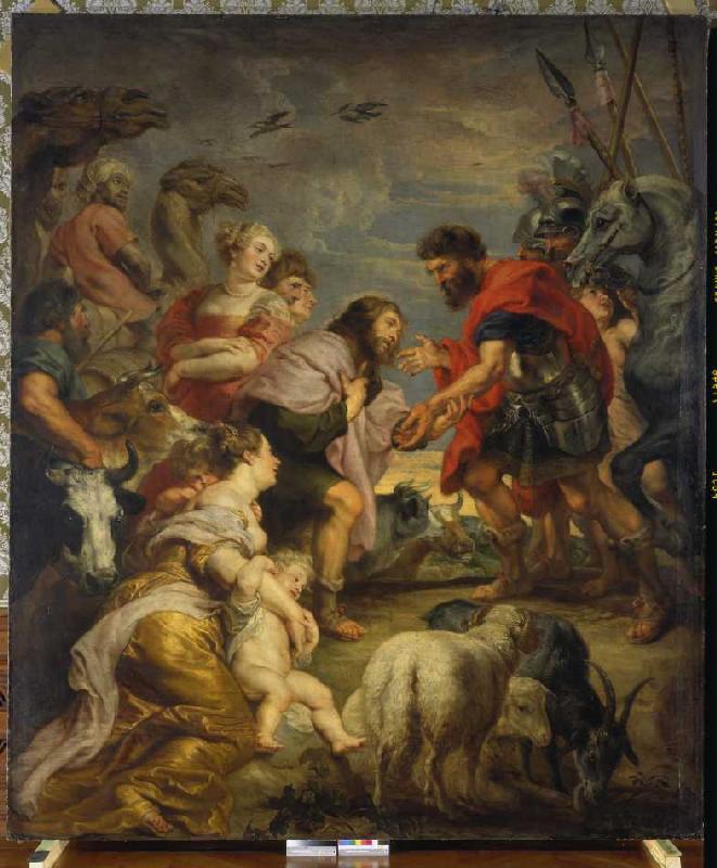 Reconciliation of Esaus and Jacobs. a Peter Paul Rubens