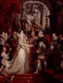 The temporary wedding Maria De'Medici with Heinrich IV. a Peter Paul Rubens