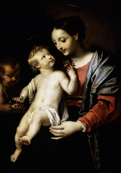 Maria with the child and little Johannes. a Peter Paul Rubens (Laboratorio)