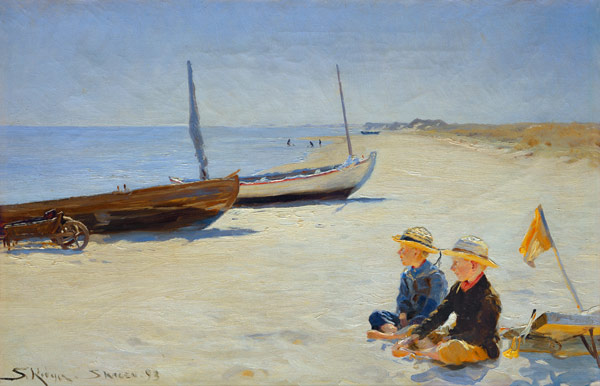 Jungen am Strand von Skagen a Peter Severin Kroyer