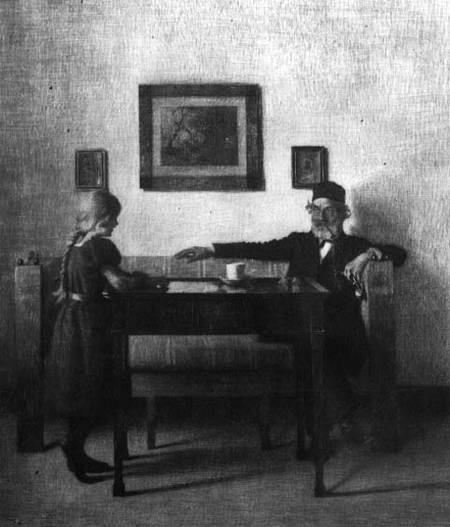 At Grandfather's House a Peter Vilhelm Ilsted