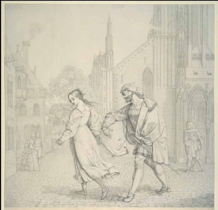 Scene upon Leaving the Church a Peter von Cornelius