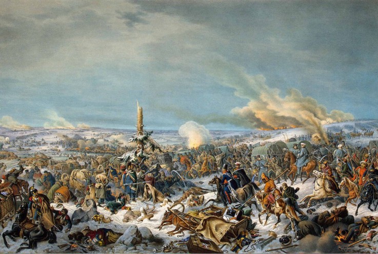 Crossing the Berezina River on 17 November 1812 a Peter von Hess