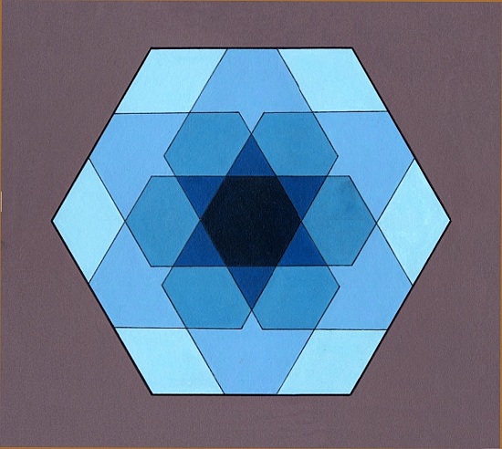Overlaying Hexagons, 2009 a  Peter Hugo  McClure