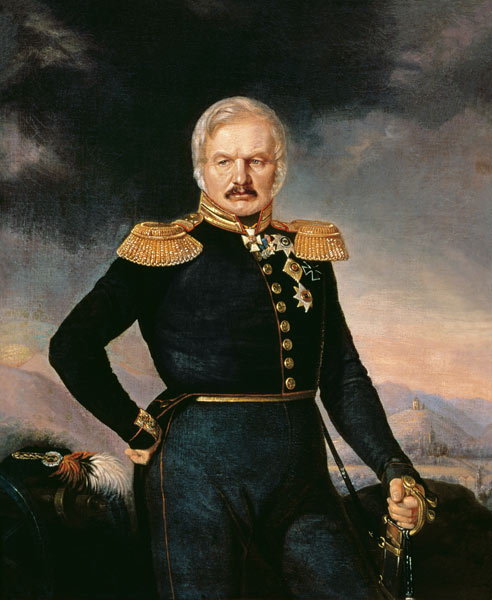 Portrait of General Alexei Ermolov (1816-27) a Petr Zakharovich Zakharov-Chechenets