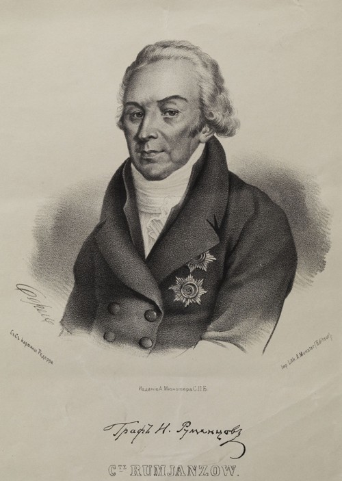 Portrait of Count Nikolay Petrovich Rumyantsev (1754-1826) a P.F. Borel