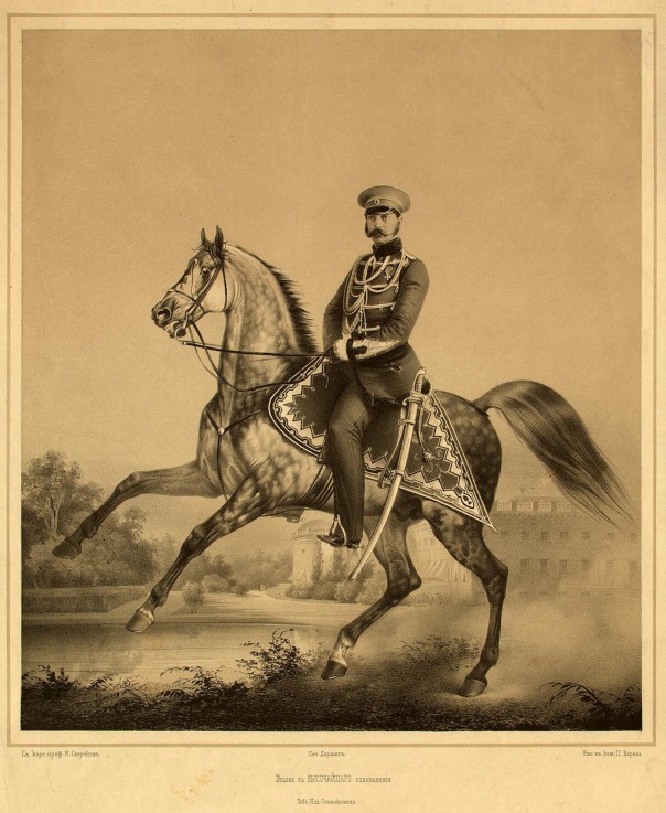 Portrait of Emperor Alexander II (1818-1881) a P.F. Borel