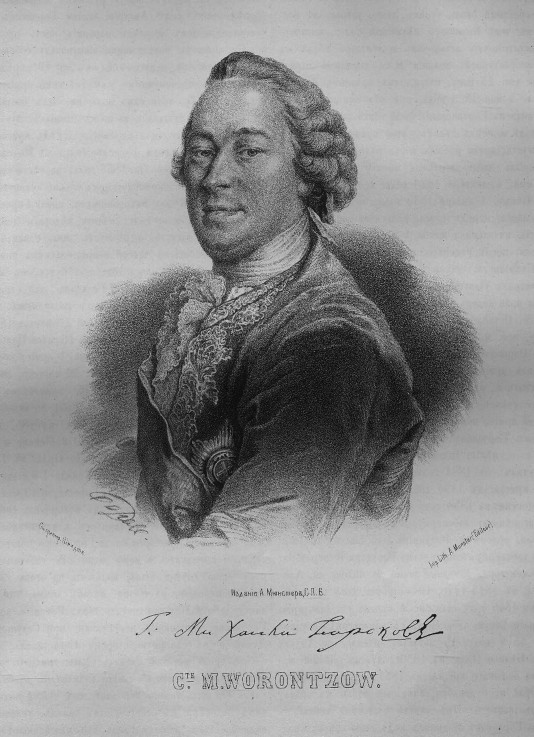 Portrait of Count Mikhail Illarionovich Vorontsov (1714-1767) a P.F. Borel