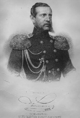 Portrait of Grand Duke Konstantin Nikolaevich of Russia (1827-1892), viceroy of Poland, admiral of t